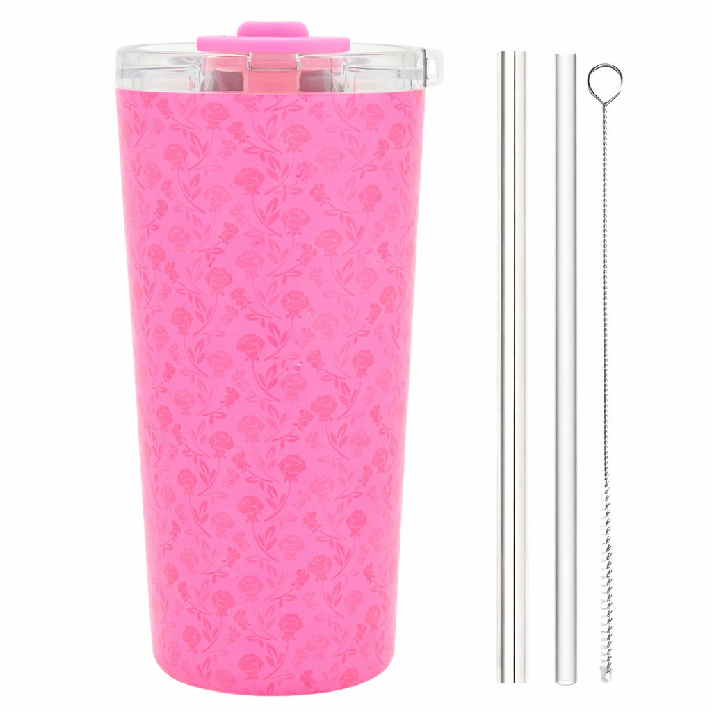 Vera Sip™ Pink Rose Insulated Tumbler (20oz)