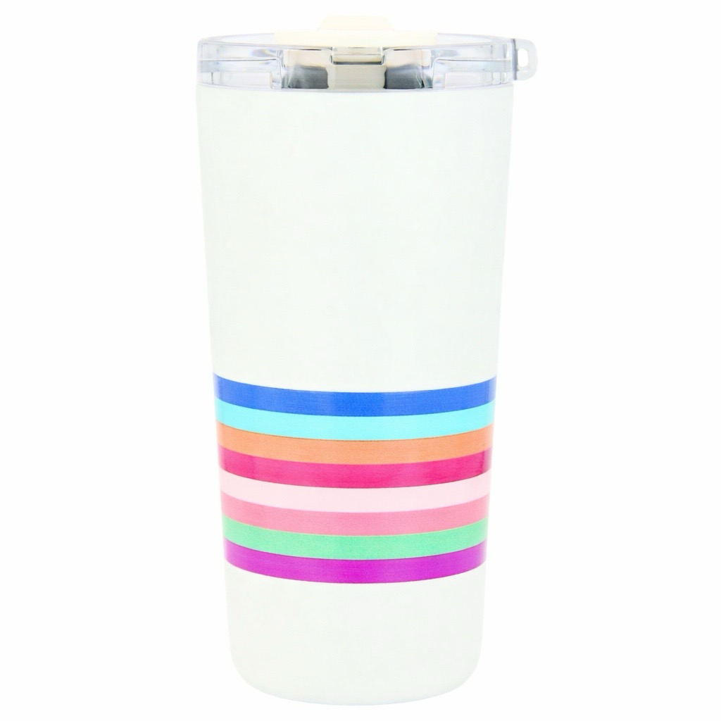 Vera Sip™ Rainbow Stripe Insulated Tumbler (20oz)