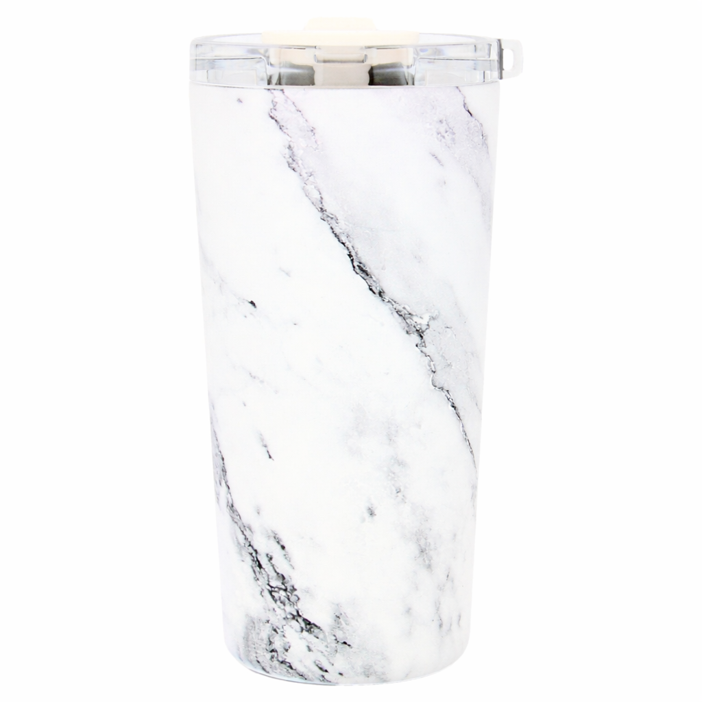 Vera Sip™ White Marble Insulated Tumbler (20oz)