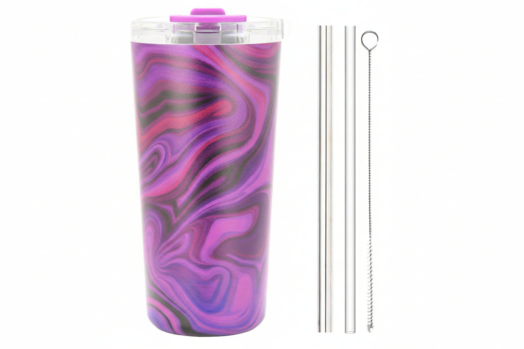 Vera Sip™ Purple Swirl Insulated Tumbler (20oz)