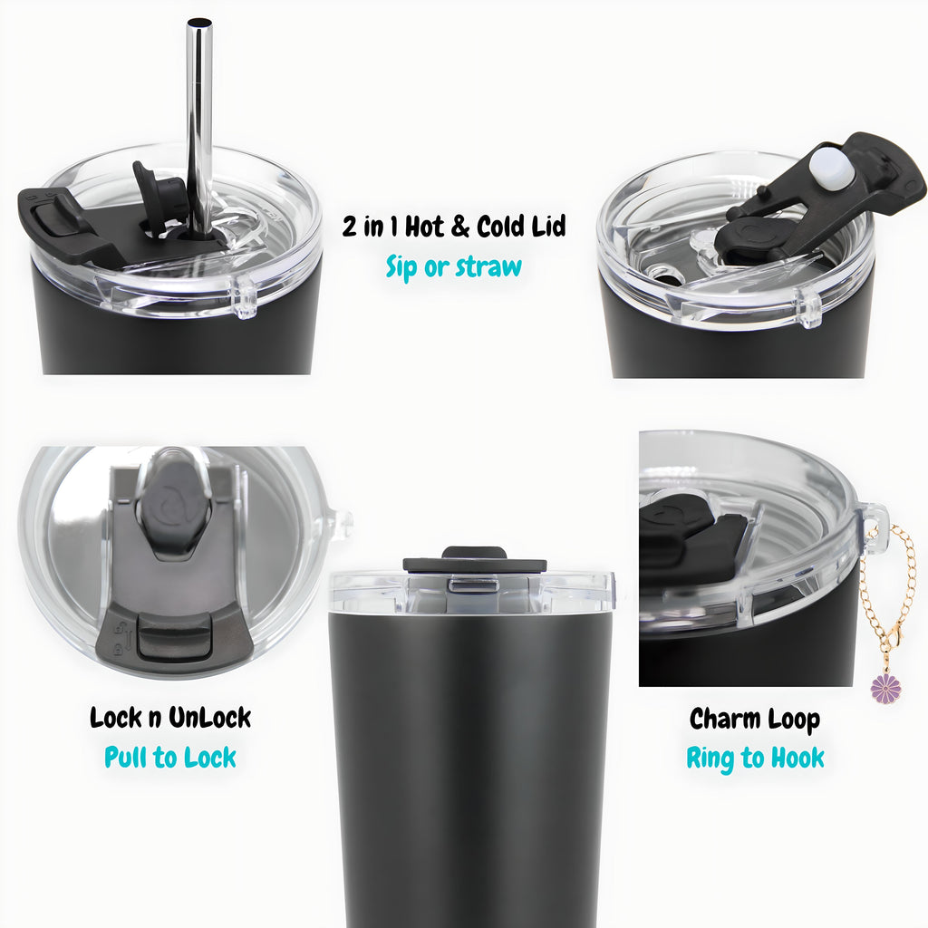 Vera Sip™ Purple Swirl Insulated Tumbler (20oz)