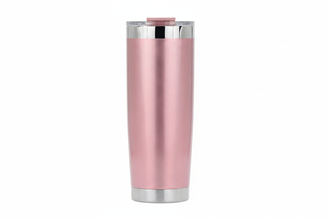 Vera Sip™ Rose Gold 20oz Insulated Tumbler with Spill-Proof Lid