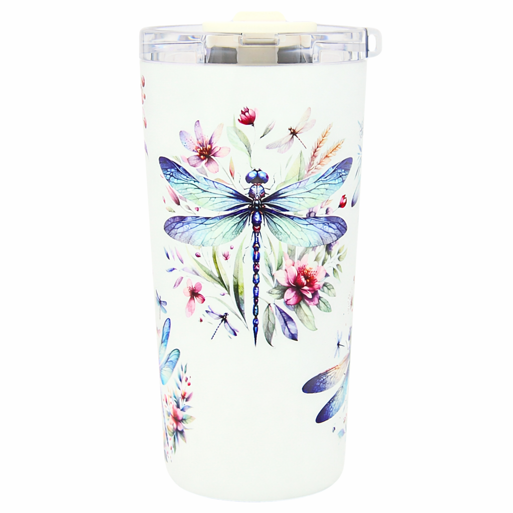 Vera Sip™ Dragonfly Garden Insulated Tumbler (20oz)