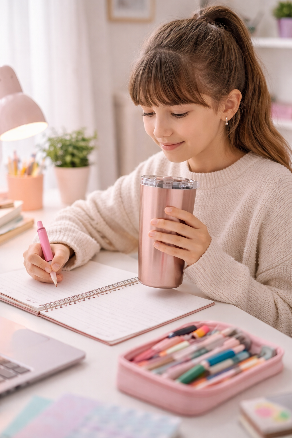 Vera Sip™ Rose Gold Insulated Tumbler (20oz)