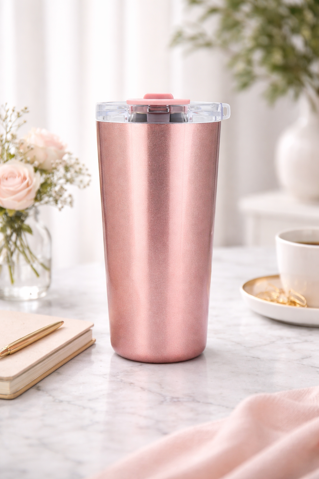 Vera Sip™ Rose Gold Insulated Tumbler (20oz)